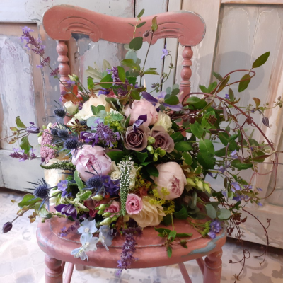 Hedgerow Bouquet - A romantic and country style tied bouquet.